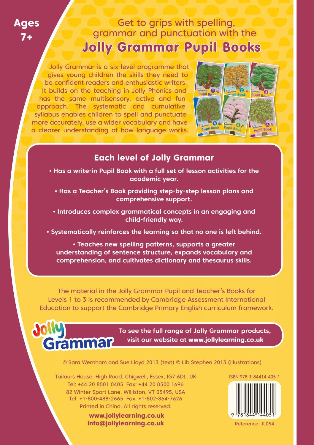 ■ Jolly Grammar 3 - Pupil Book by Jolly Learning Ltd on Schoolbooks.ie
