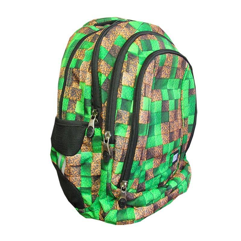 St.Right - Pixel Cubes - 4 Compartment Backpack - BP4 by St.Right on Schoolbooks.ie