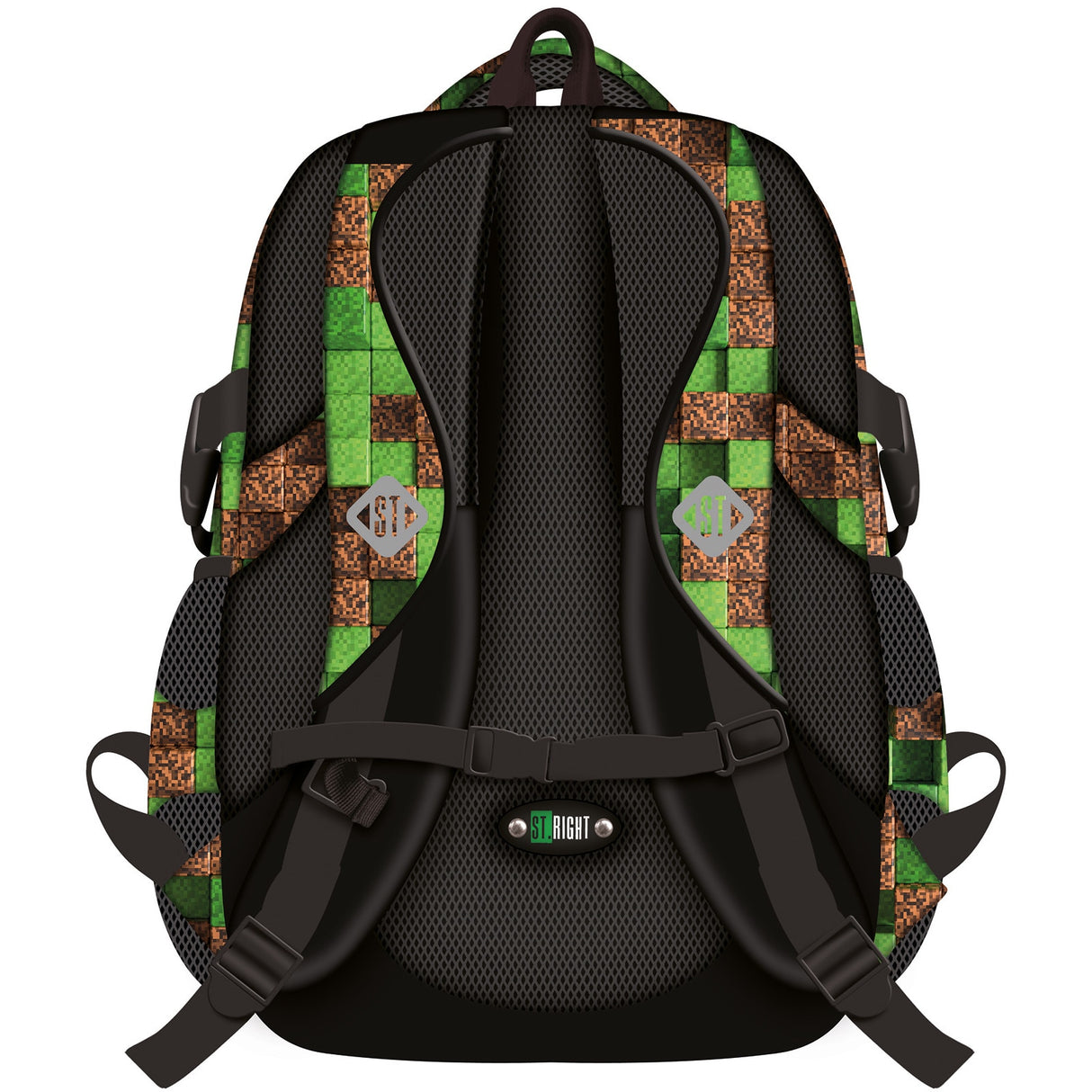 St.Right - Pixel Cubes - 4 Compartment Backpack - BP4 by St.Right on Schoolbooks.ie