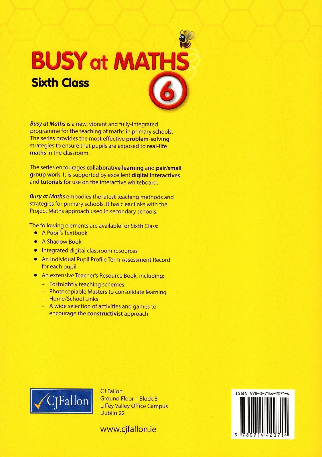Busy at Maths 6 - 1st / Old Edition (2014) by CJ Fallon on Schoolbooks.ie