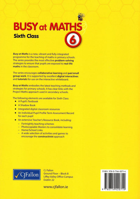 Busy at Maths 6 - 1st / Old Edition (2014) by CJ Fallon on Schoolbooks.ie