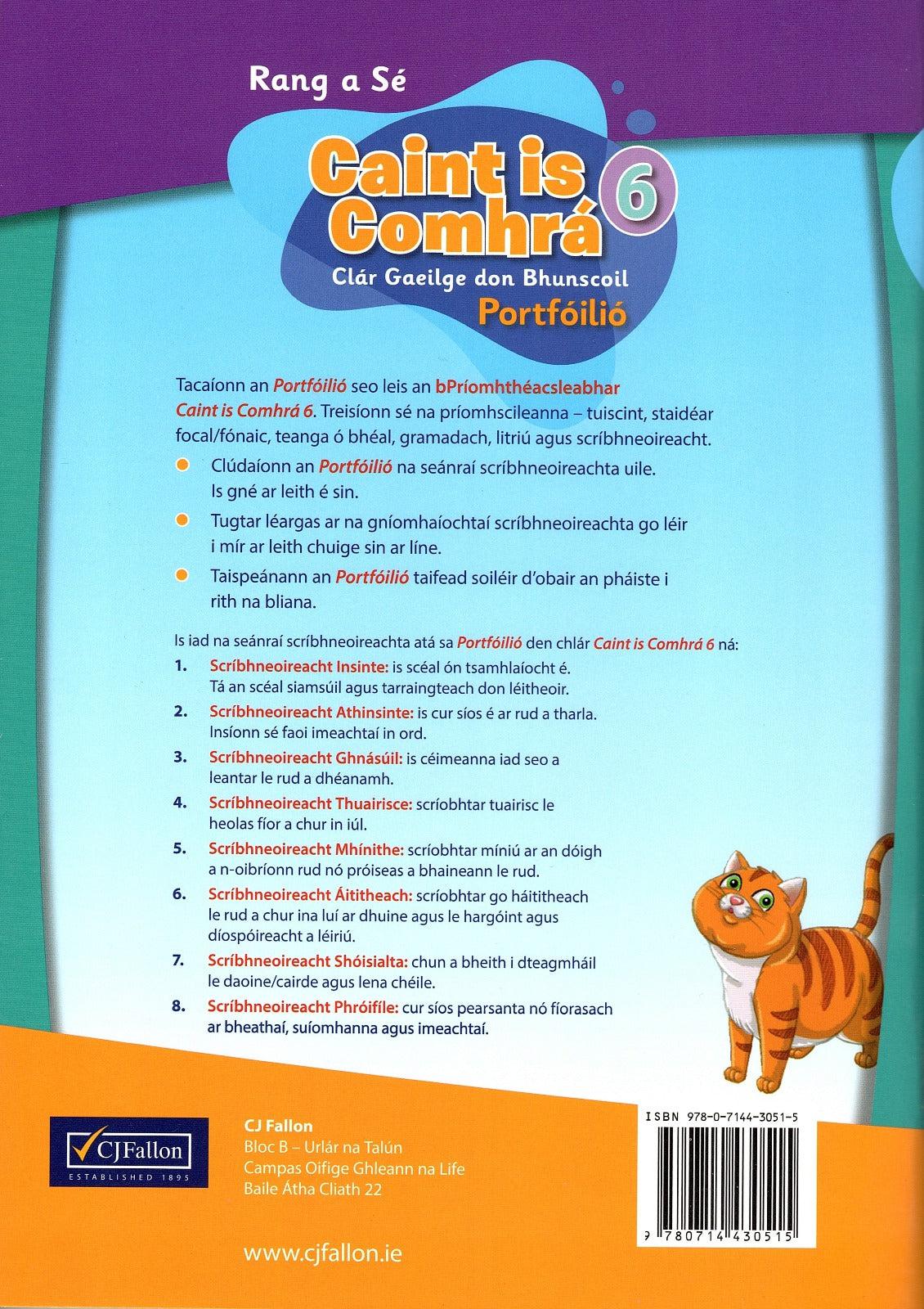 Caint is Comhrá 6 - Textbook and Portfolio Book - Set by CJ Fallon on Schoolbooks.ie