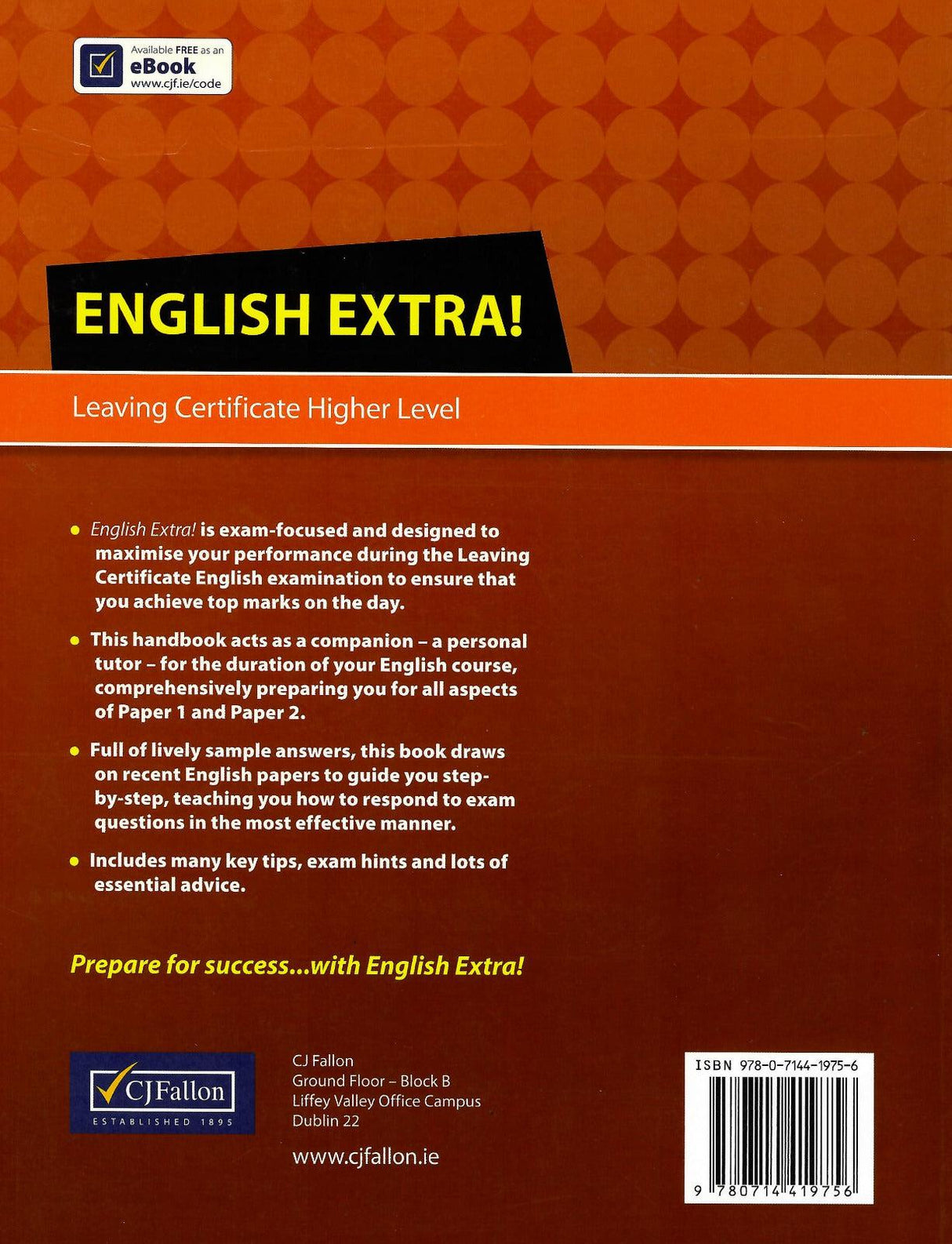 English Extra! - Leaving Cert - Higher Level by CJ Fallon on Schoolbooks.ie