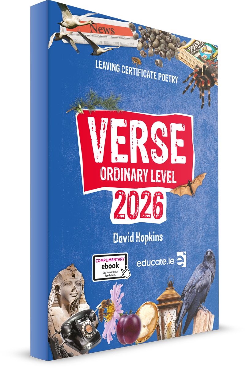 Verse 2026 - Leaving Cert Poetry - Ordinary Level - Textbook by Educate.ie on Schoolbooks.ie