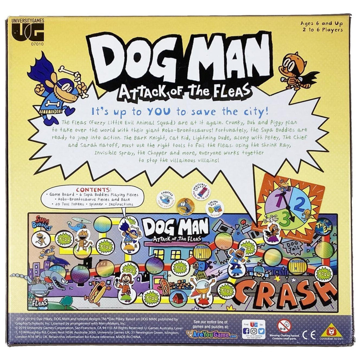 Dog Man - Attack of the Fleas - Board Game by University Games on Schoolbooks.ie
