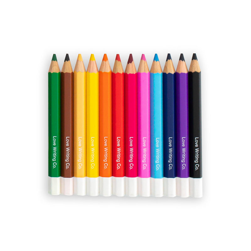 Love Writing Co - 12 Erasable Colour Pencils - Age 3 to 5 by Love Writing Co. on Schoolbooks.ie
