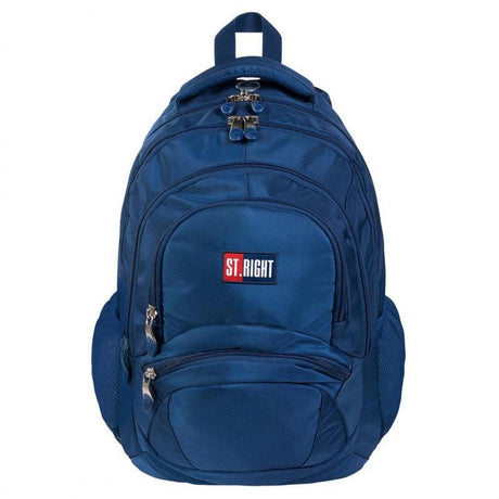 St.Right - Navy Blue - 4 Compartment Backpack - BP5 by St.Right on Schoolbooks.ie