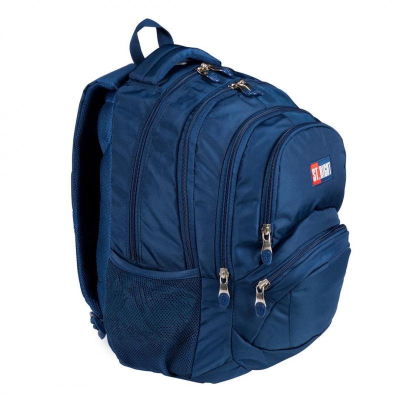 St.Right - Navy Blue - 4 Compartment Backpack - BP5 by St.Right on Schoolbooks.ie