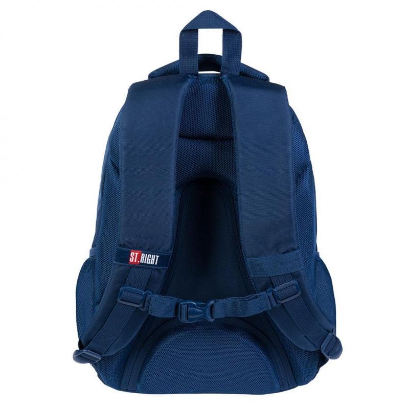 St.Right - Navy Blue - 4 Compartment Backpack - BP5 by St.Right on Schoolbooks.ie