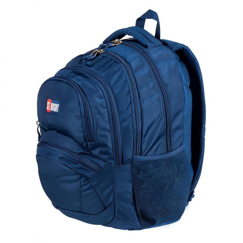St.Right - Navy Blue - 4 Compartment Backpack - BP5 by St.Right on Schoolbooks.ie