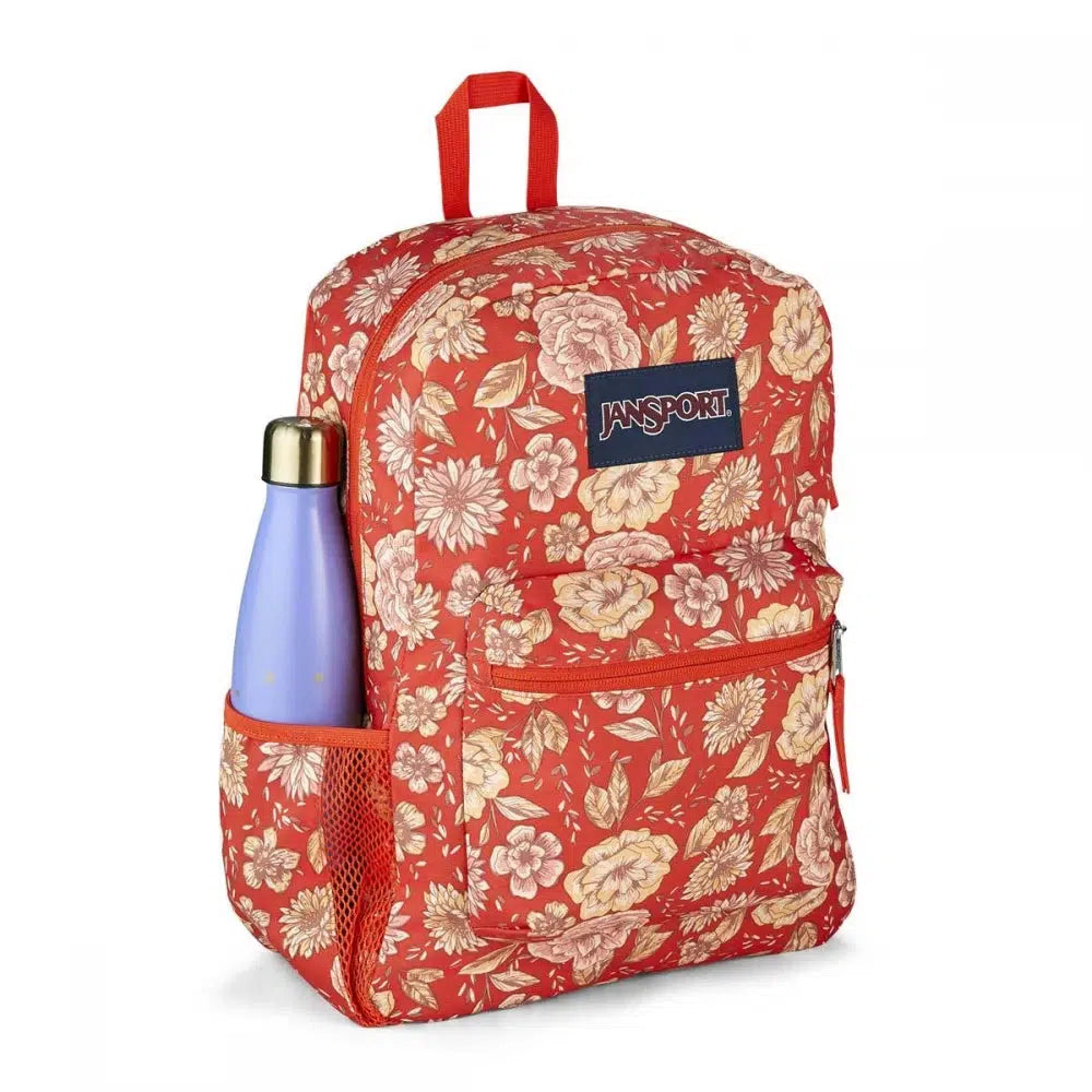 ■ JanSport Cross Town Backpack - Boho Floral by JanSport on Schoolbooks.ie