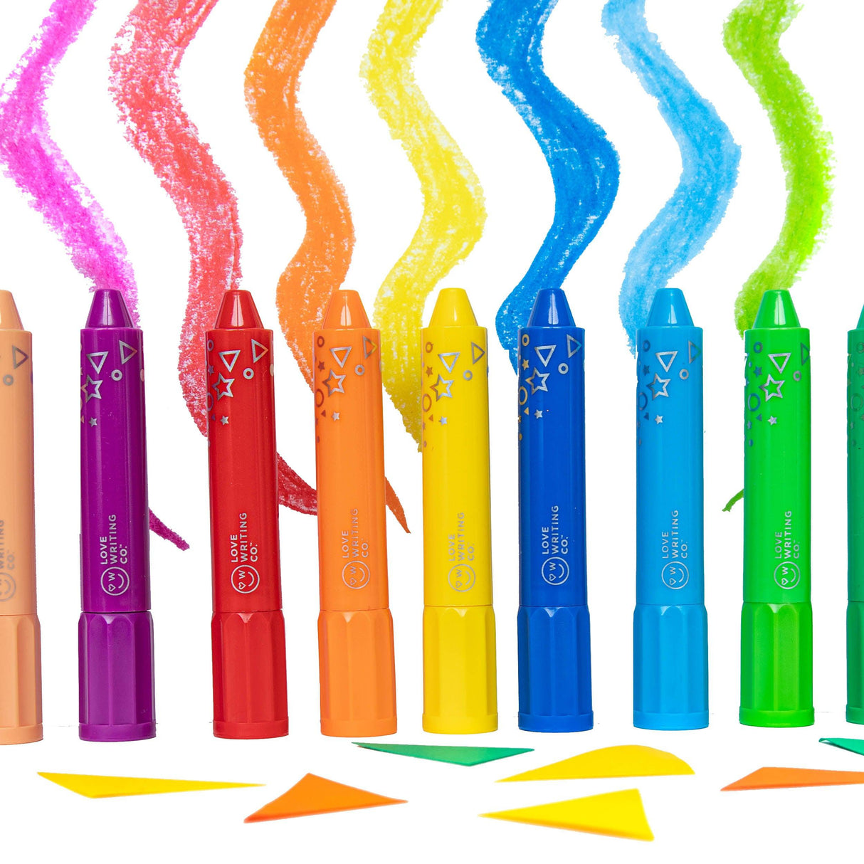 Love Writing Co - 3-in-1 Washable Arty Crayons - Pack of 12 by Love Writing Co. on Schoolbooks.ie