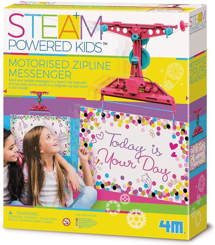 4M STEAM Motorised Zipline Messenger by 4M on Schoolbooks.ie