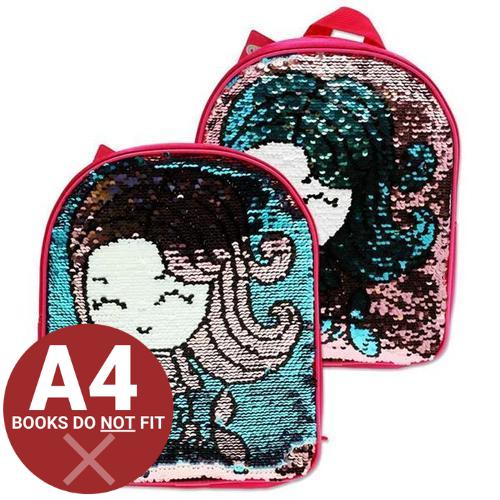 Emotionery Dream Junior Backpack Reversible Sequins - Mermaid by Emotionery on Schoolbooks.ie