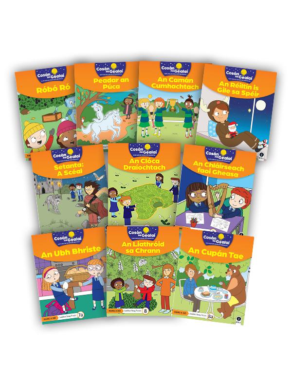 Cosán na Gealaí - 2nd Class Fiction Reader 10 Pack by Gill Education on Schoolbooks.ie