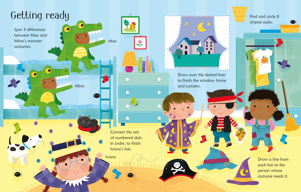 Wipe-Clean Halloween Activities by Usborne Publishing Ltd on Schoolbooks.ie