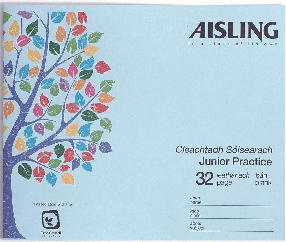 ■ Aisling Junior Blank Copybook 32 Page - ASJ11 by Aisling on Schoolbooks.ie