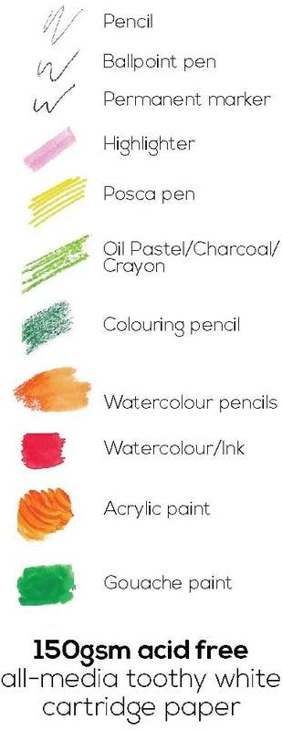 ■ Artgecko - Classy Gecko Sketchbook - A5 Landscape by Artgecko on Schoolbooks.ie