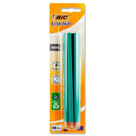 BIC - Evolution Pencils - HB - Pack of 10 by BIC on Schoolbooks.ie