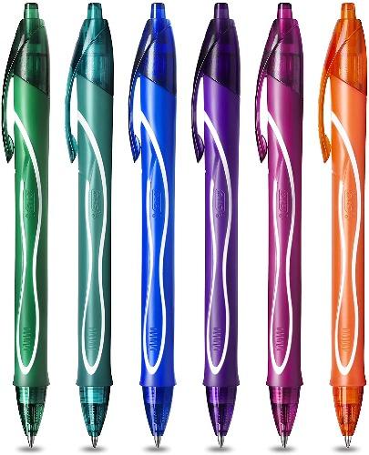 ■ BIC - 6 Gelocity Quick Dry 0.7mm Gel Pens - Pop Colours by BIC on Schoolbooks.ie
