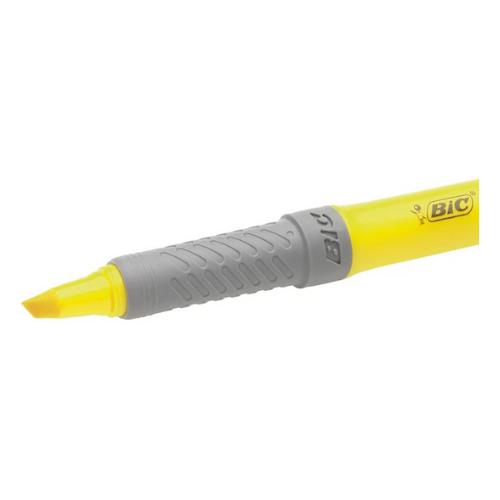 BIC - Card 5 Assorted 3.4mm Grip Highlighter Pens by BIC on Schoolbooks.ie