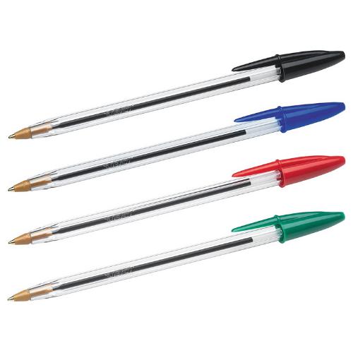 ■ BIC - Cristal Original Ballpoint Pens - Assorted Colours - Pack of 10 by BIC on Schoolbooks.ie