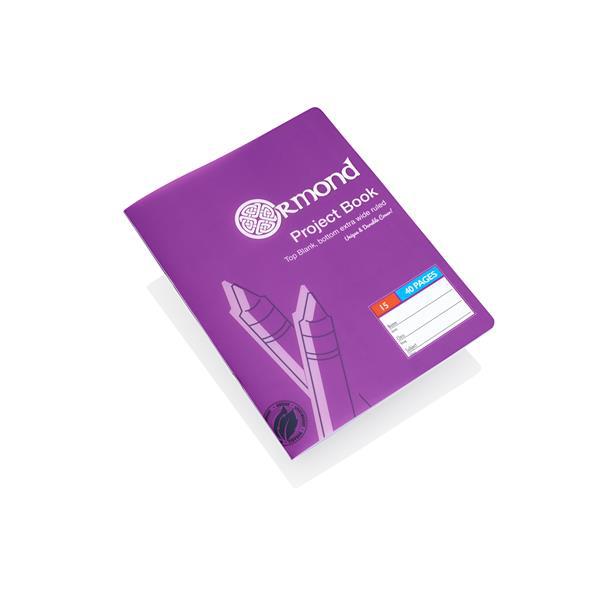 Ormond 40 Page No.15 Durable Cover Project Book by Ormond on Schoolbooks.ie