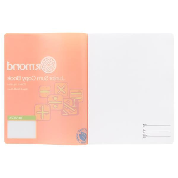 Ormond 40 Page Durable Cover 20mm Square Junior Sum Copy by Ormond on Schoolbooks.ie