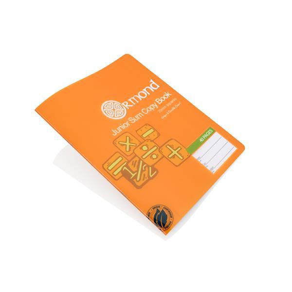 Ormond 40 Page Durable Cover 20mm Square Junior Sum Copy by Ormond on Schoolbooks.ie