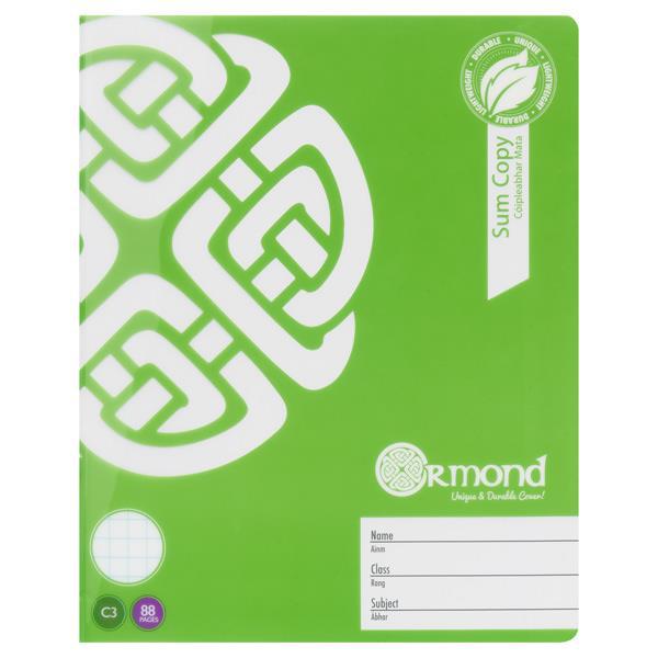 Ormond C3 88 Page Durable Cover - Sum Copy Book by Ormond on Schoolbooks.ie