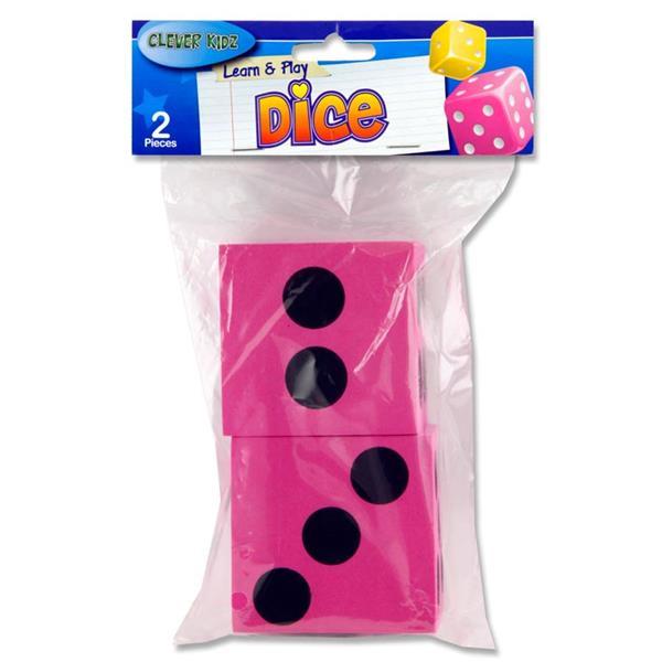Clever Kidz - Learn And Play Giant Dice - Pack of 2 by Clever Kidz on Schoolbooks.ie