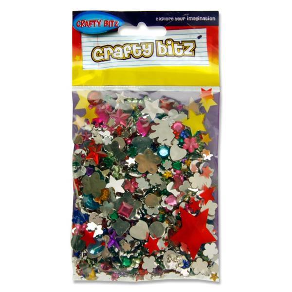 ■ Crafty Bitz Assorted Plastic Jewels by Crafty Bitz on Schoolbooks.ie
