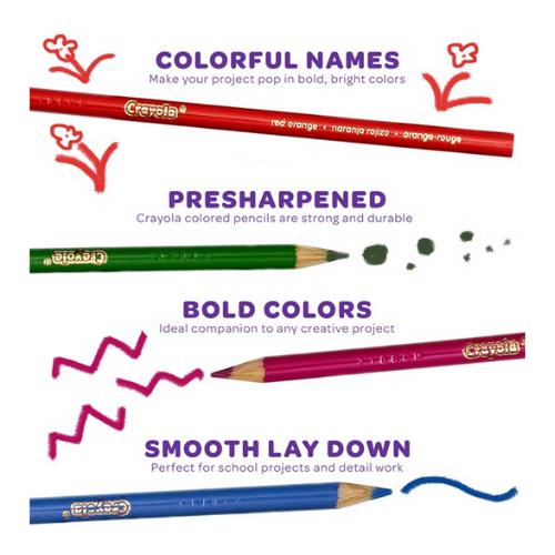 Crayola - Coloured Pencils - Pack of 12 by Crayola on Schoolbooks.ie