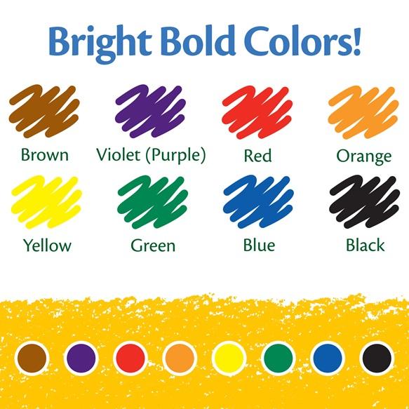 Crayola Crayons 8 Assorted by Crayola on Schoolbooks.ie