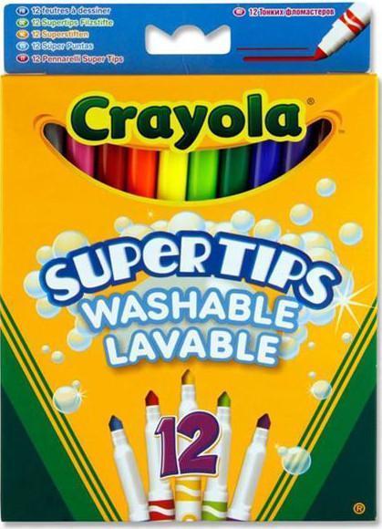 Crayola Washable Markers - Pack of 12 by Crayola on Schoolbooks.ie