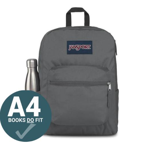 ■ JanSport Cross Town Backpack - Deep Grey by JanSport on Schoolbooks.ie