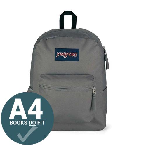 ■ JanSport Cross Town Backpack - Graphite Grey by JanSport on Schoolbooks.ie
