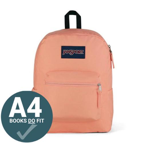 ■ JanSport Cross Town Backpack - Salmon by JanSport on Schoolbooks.ie