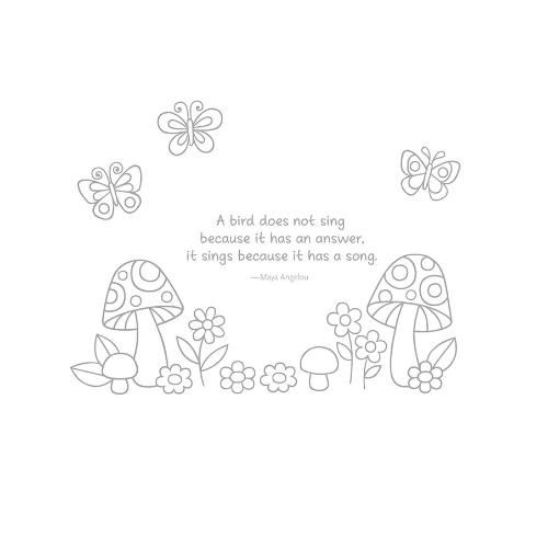 ■ Notebook Doodles - Birds, Blooms and Butterflies - Colouring & Activity Book by Design Originals on Schoolbooks.ie
