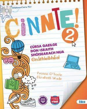 Cinnte 2 - Textbook & Leabhar Punainne - Set - Junior Cycle Irish - Ordinary Level by Edco on Schoolbooks.ie