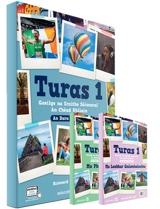 Turas 1 - 2nd / New Edition (2021) - Textbook & Combined Portfolio & Activity Book Set by Educate.ie on Schoolbooks.ie