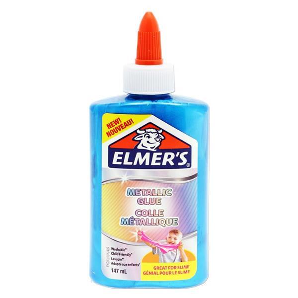 Elmer's 147ml Metallic Slime Glue - Blue by Elmer's on Schoolbooks.ie