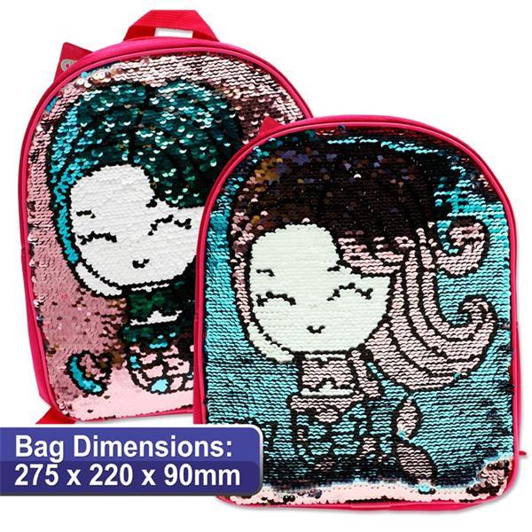 Emotionery Dream Junior Backpack Reversible Sequins - Mermaid by Emotionery on Schoolbooks.ie