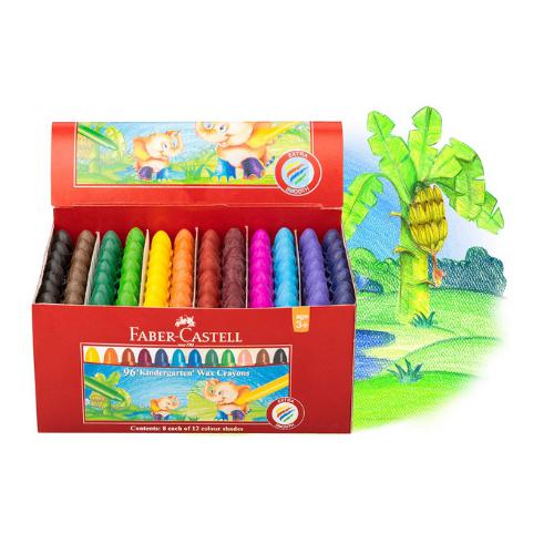 Faber-Castell - Chublet Crayons Box Of 96 (12 Assorted Colours) by Faber-Castell on Schoolbooks.ie