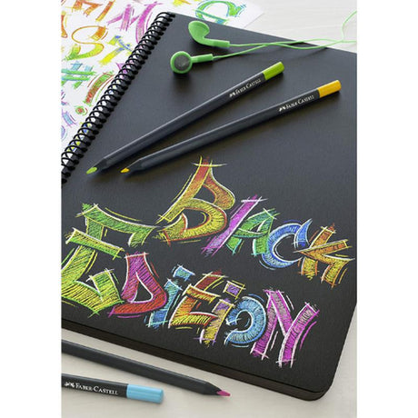 Faber-Castell - 12 Colouring Pencils - Black Edition by Faber-Castell on Schoolbooks.ie