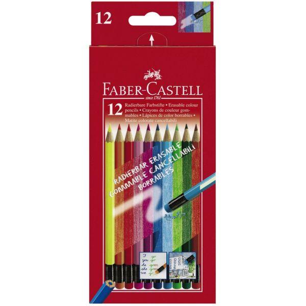 Faber-Castell - Erasable Colouring Pencils - Box of 12 by Faber-Castell on Schoolbooks.ie
