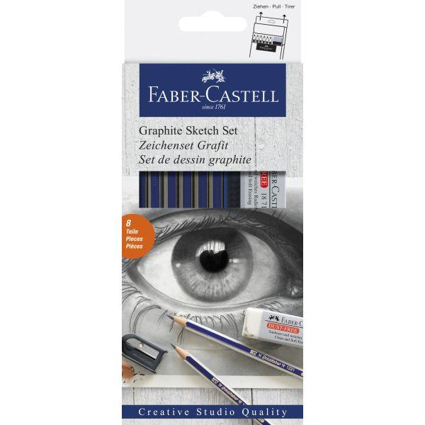 Faber-Castell - Goldfaber Graphite Drawing Set 8Pc by Faber-Castell on Schoolbooks.ie