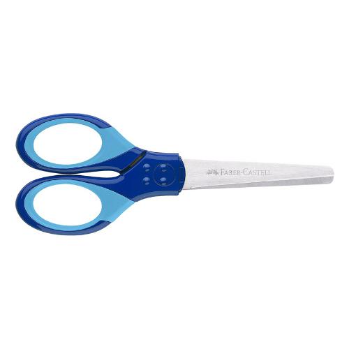 Faber-Castell - Grip School Scissors Blue With Blade Protector Bc by Faber-Castell on Schoolbooks.ie
