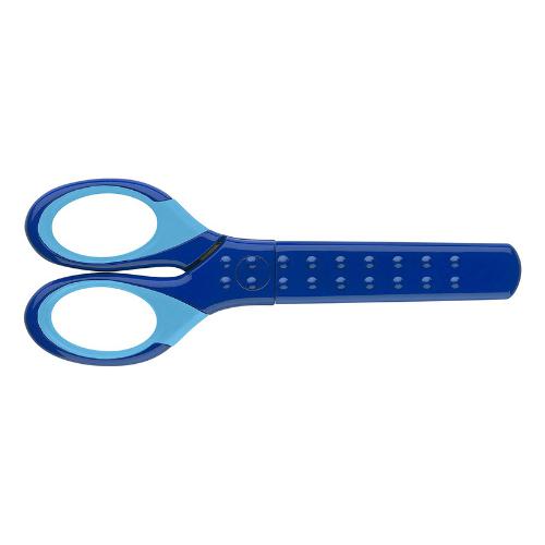 Faber-Castell - Grip School Scissors Blue With Blade Protector Bc by Faber-Castell on Schoolbooks.ie