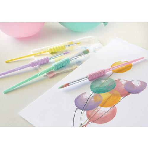 Faber-Castell - Pastel Paint Brush Set - 4 Sizes - Soft Touch by Faber-Castell on Schoolbooks.ie